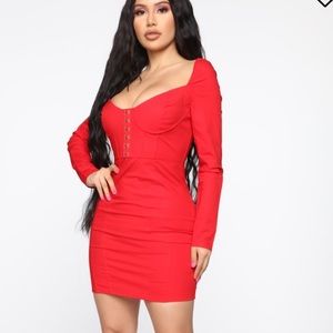 Fashionnova red dress